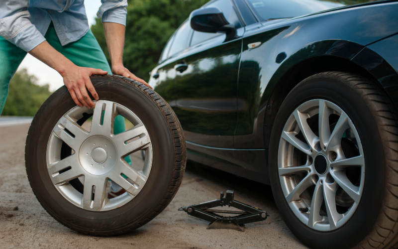 fixing a broken car